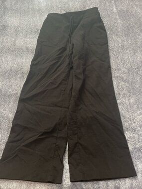 SHEIN Black Wide Leg Drawstring Trousers